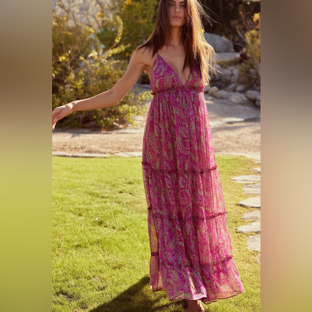 NWT - Misa Los Angeles - Lia Dress - Maxi - Large